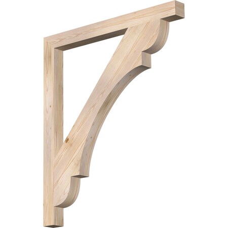 Ekena Millwork Olympic Block Smooth Bracket, Douglas Fir, 3 1/2"W x 42"D x 48"H BKT04X42X48OLY05SDF